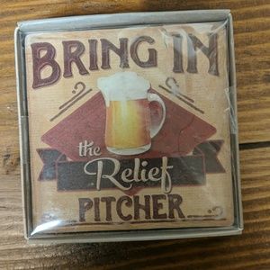 4 Ceramic coaster set